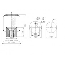 Пневмоподушка Weweller Schmitz 1 DK 23 L-1