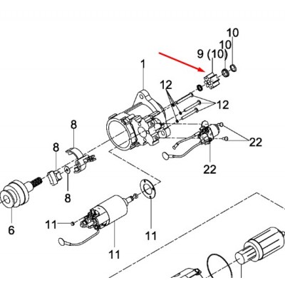 Шестерня стартера MAN TGA TGA Renault Premium 5001846418