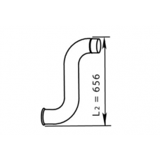 Труба вихлопна Renault Premium DCI L-656