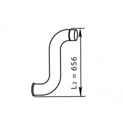 Труба вихлопна Renault Premium DCI L-656 5010547910
