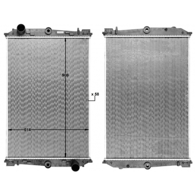 Радіатор DAF 85 без рами 1348001